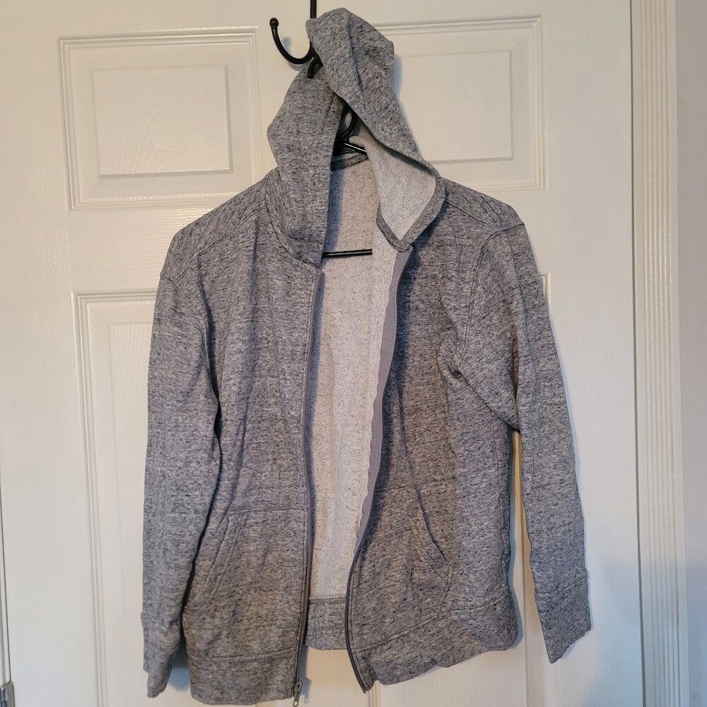 Kids grey full zip Old Navy hoodie sweatshirt - size XL (14-16)